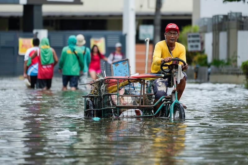 Many people have been left stranded after flooding (AP)