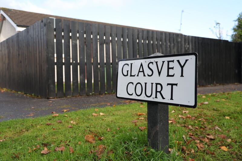 A firework was pushed through a letterbox of a bungalow in Glasvey Court In Twinbrook. PICTURE: MAL MCCANN