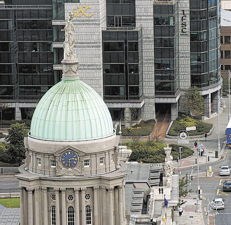 The Irish Financial Services Centre in Dublin, where Ulster Bank has its Republic of Ireland headquarters 