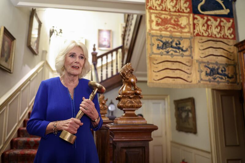 The Queen during a reception at Clarence House for the Booker Prize Foundation in November 2023