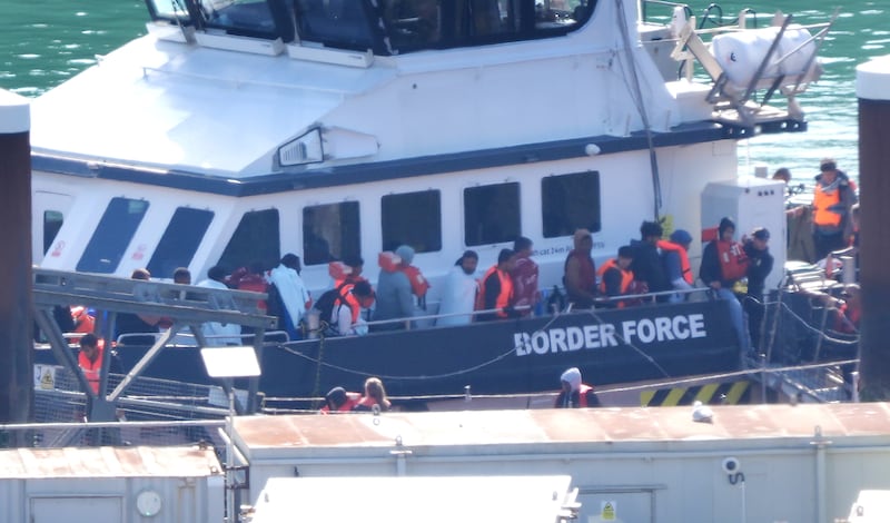 The people were brought to shore after an apparent small boat incident