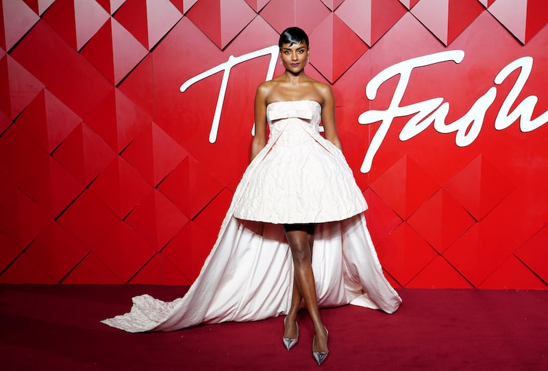 Simone Ashley attends the Fashion Awards at the Royal Albert Hall in London