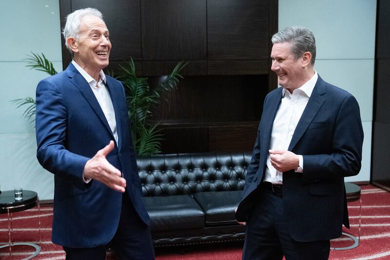 Tony Blair has offered advice to Sir Keir Starmer, one of his successors as Labour leader