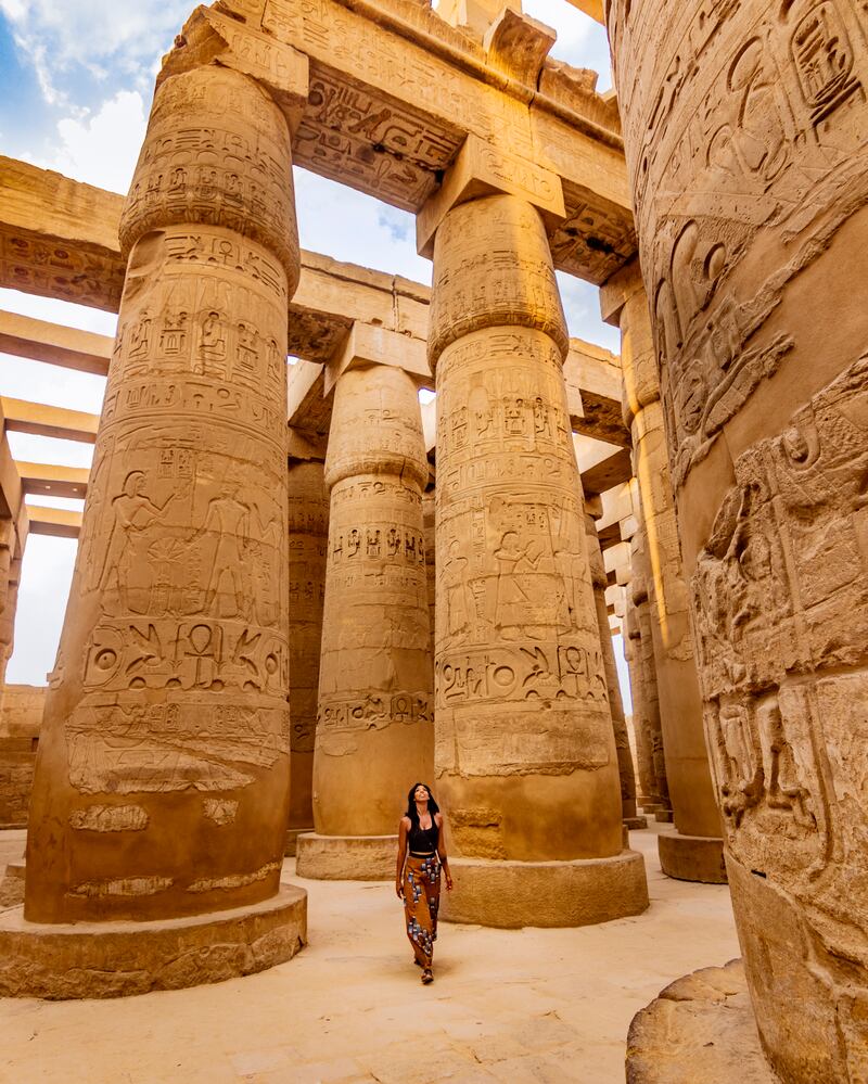 The Great Hypostyle Hall at Karnak temple complex