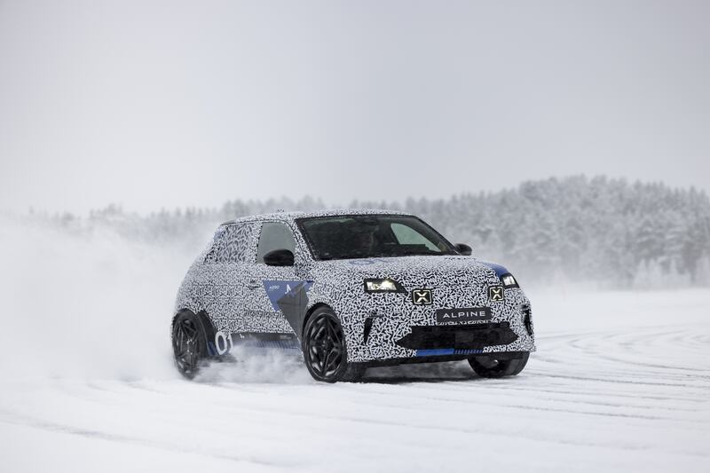 The A290 will use the same platform as the Renault 5 E-Tech with the AmpR platform. (Credit: Alpine cars Media)