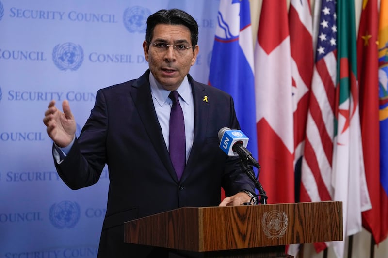 Israel’s ambassador to the United Nations Danny Danon (Frank Franklin II/AP)