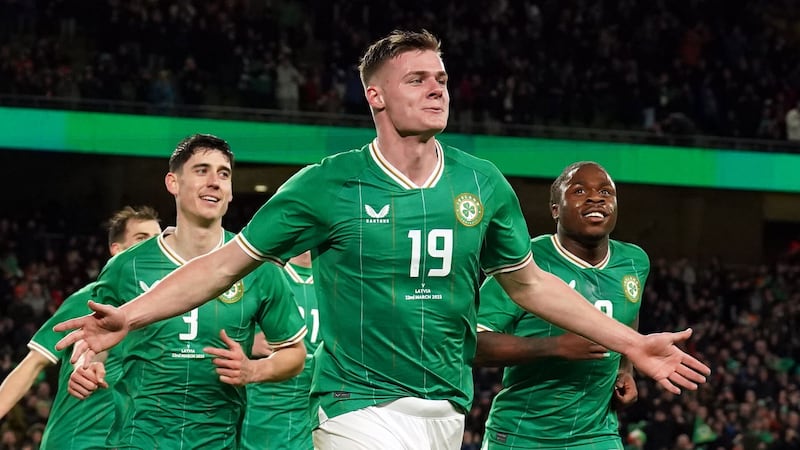 Republic of Ireland boss Stephen Kenny wants teenage striker Evan Ferguson to play without pressure (Brian Lawless/PA)