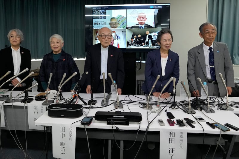 Nihon Hidankyo members say their have seen signs that new generations are continuing their message AP Photo/Hiro Komae)