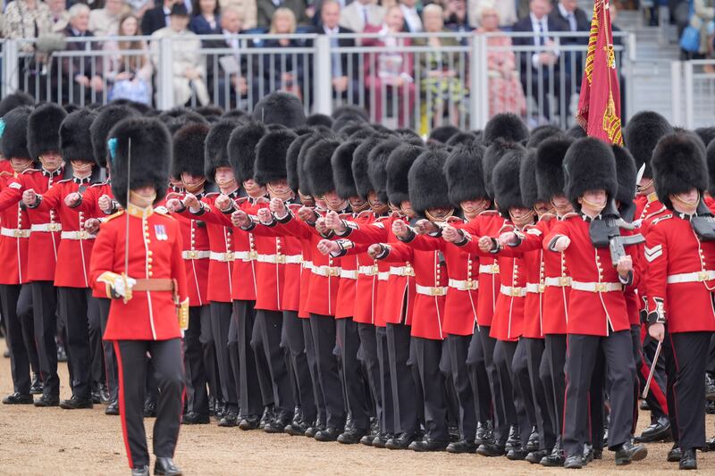 Members of the Welsh Guards during the ceremony