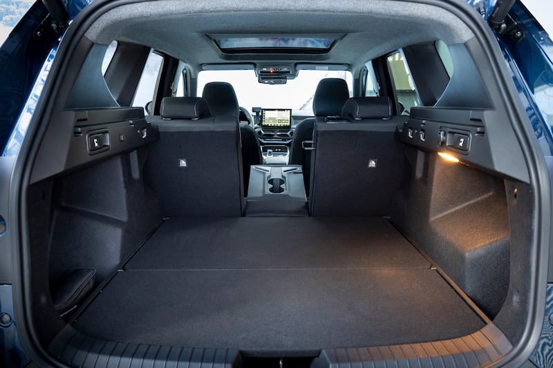 The rear area provides ample storage space