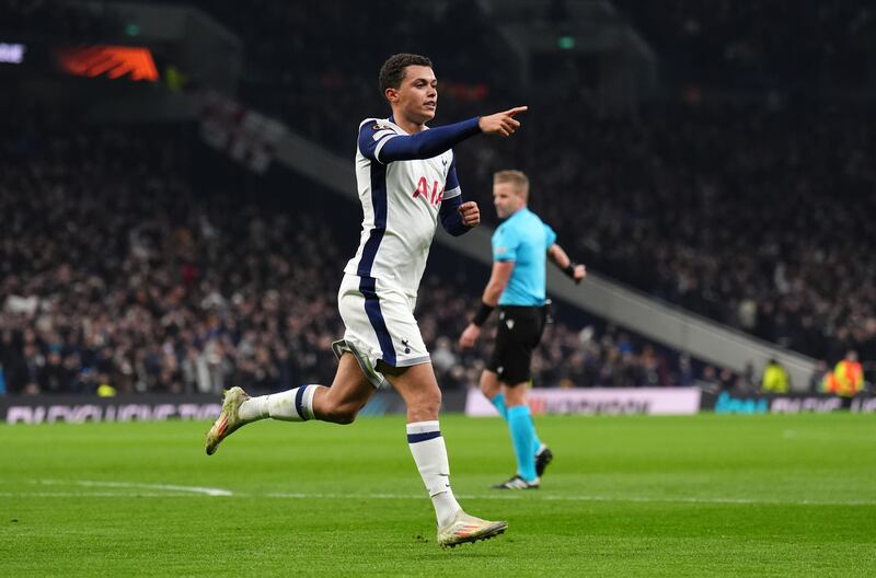 Brennan Johnson doubled Tottenham’s advantage