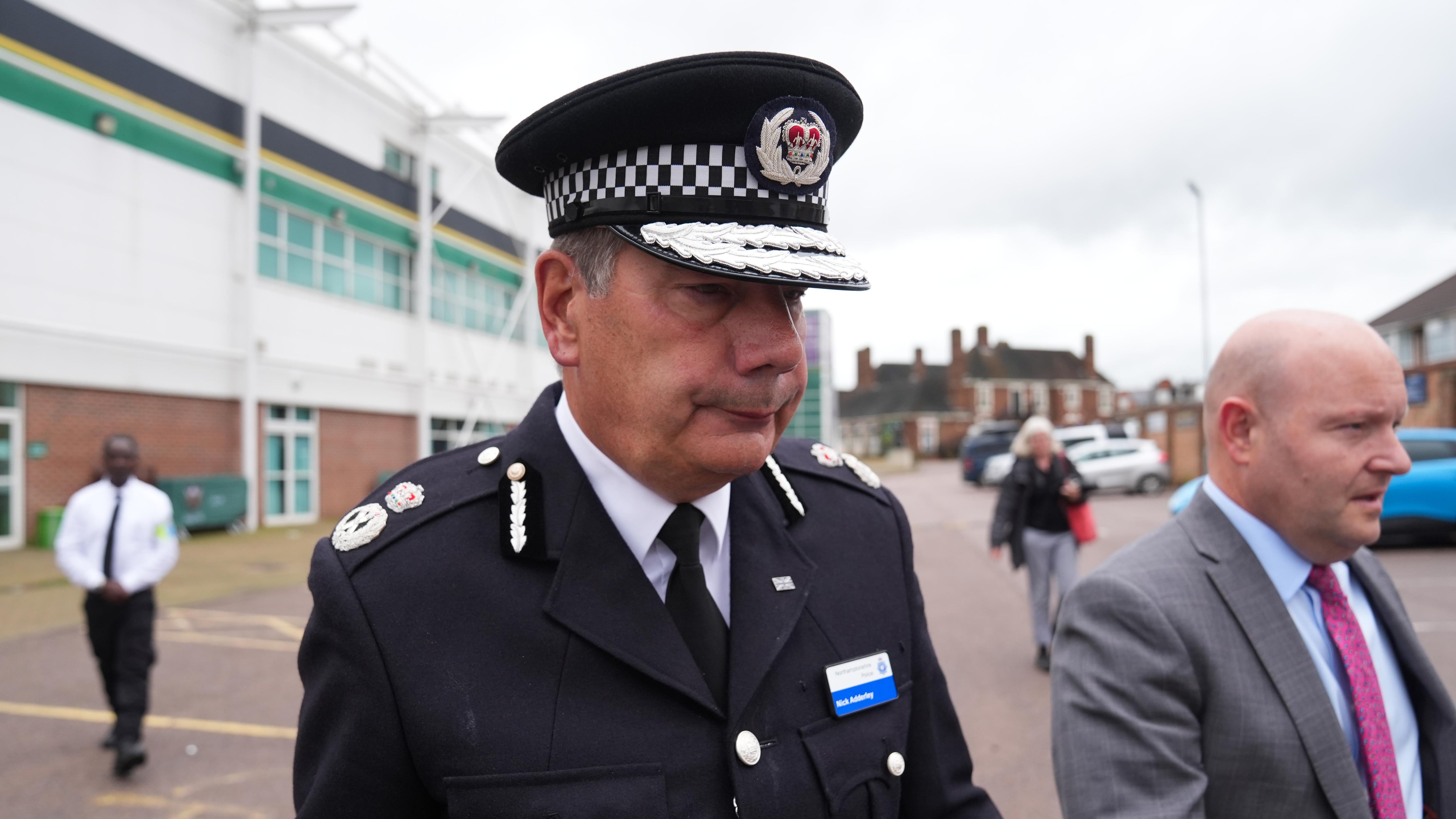 Suspended chief constable Nick Adderley did not attend Thursday’s hearing