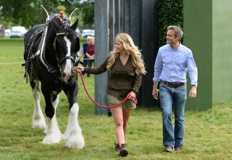 Presenter Ellie Harrison and John Hammond during the photocall to open BBC Countryfile Live at Blenheim Palace in Oxfordshire