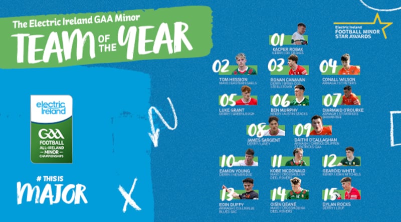 The Electric Ireland GAA Minor Football Team of the Year