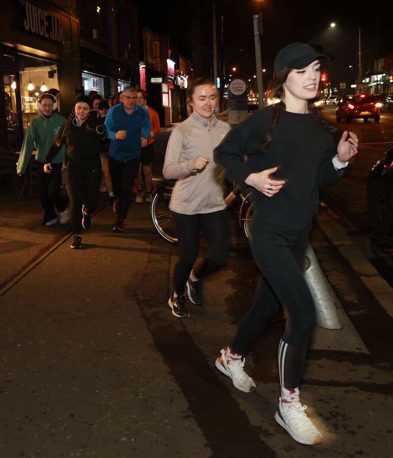 Juice Jar running club on the Ormeau Road in Belfast.
PICTURE COLM LENAGHAN