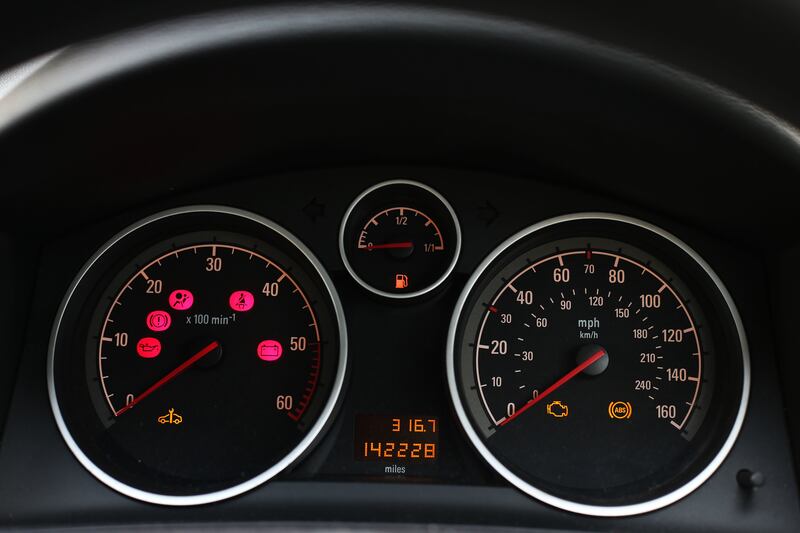 Any warning light on the dashboard, such as, ABS, airbag or engine light can be an MOT failure.
