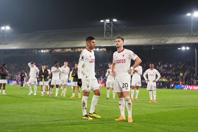 Manchester United endured a wretched night at Selhurst Park