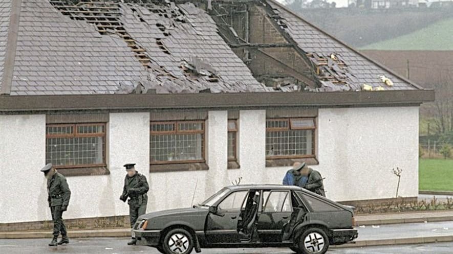  The ambush scene where four IRA men were shot dead by the British army in February 1992