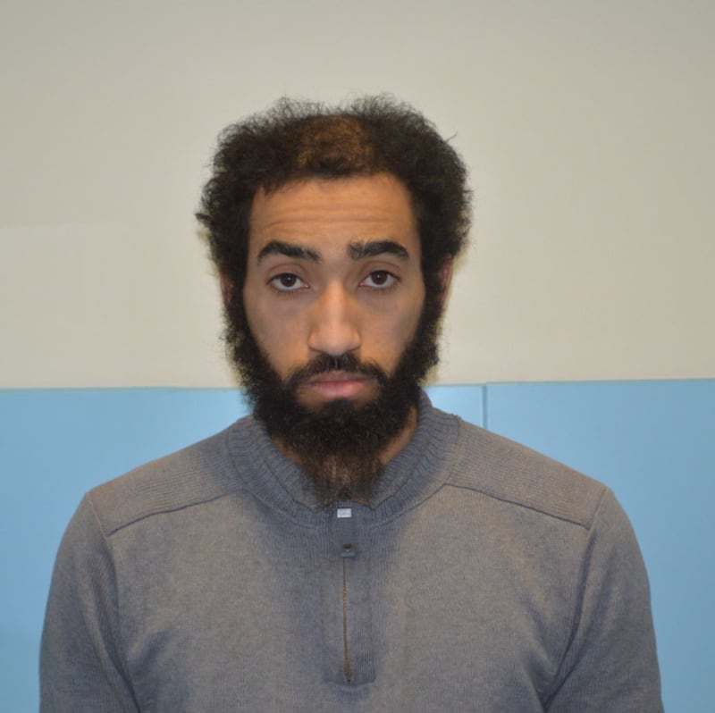 Metropolitan Police mugshot of Ahmed Aweys