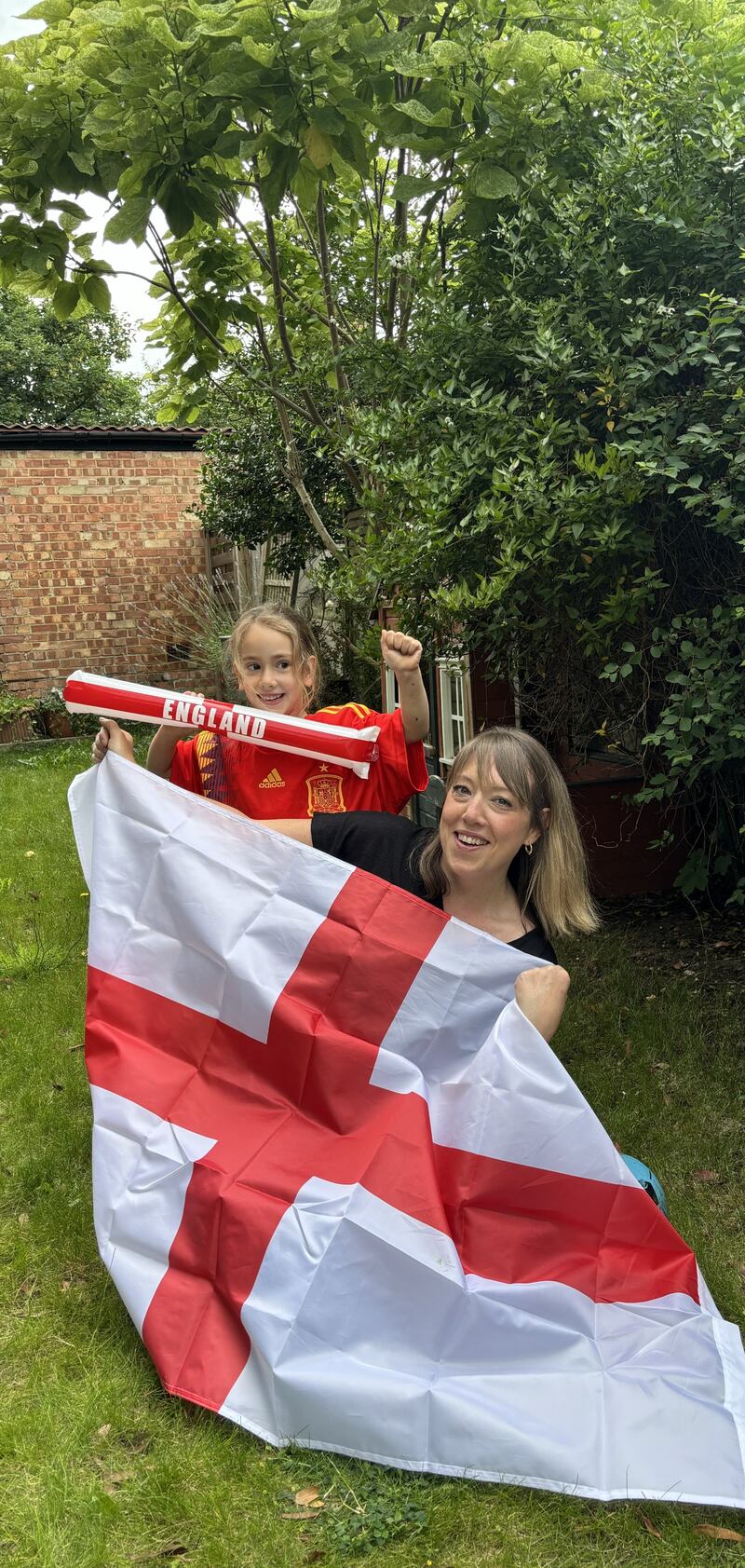 Mrs Garcia will be rooting for England to win