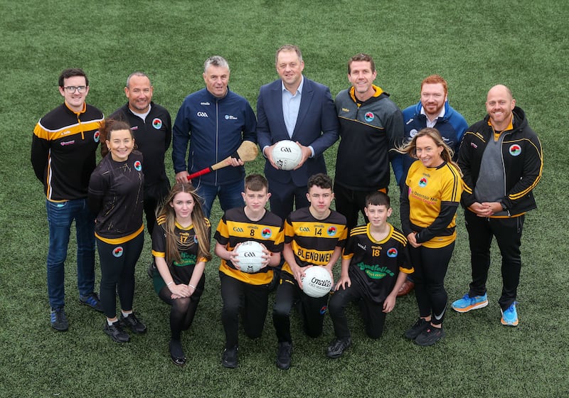 Minister of State for Sport, Physical Education and the Gaeltacht, Thomas Byrne T.D., announced a funding package worth over €800,000 for Glór na nGael at an a event at the Spórtlann na hÉireann complex in West Belfast. The funding package will be used to support the efforts of two GAA clubs outside the Gaeltacht, Laochra Loch Lao in Belfast and Na Gaeil Óga based in Lucan, Dublin to promote the language. These two clubs are the only two clubs outside the Gaeltacht that have won the gold medal in Glór na nGael's Fondúireacht Sheosaimh Mhic Donnacha scheme. PICTURE: MAL MCCANN