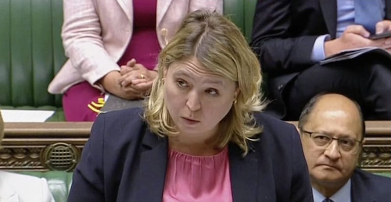 Secretary of state Karen Bradley speaking yesterday in the Commons 