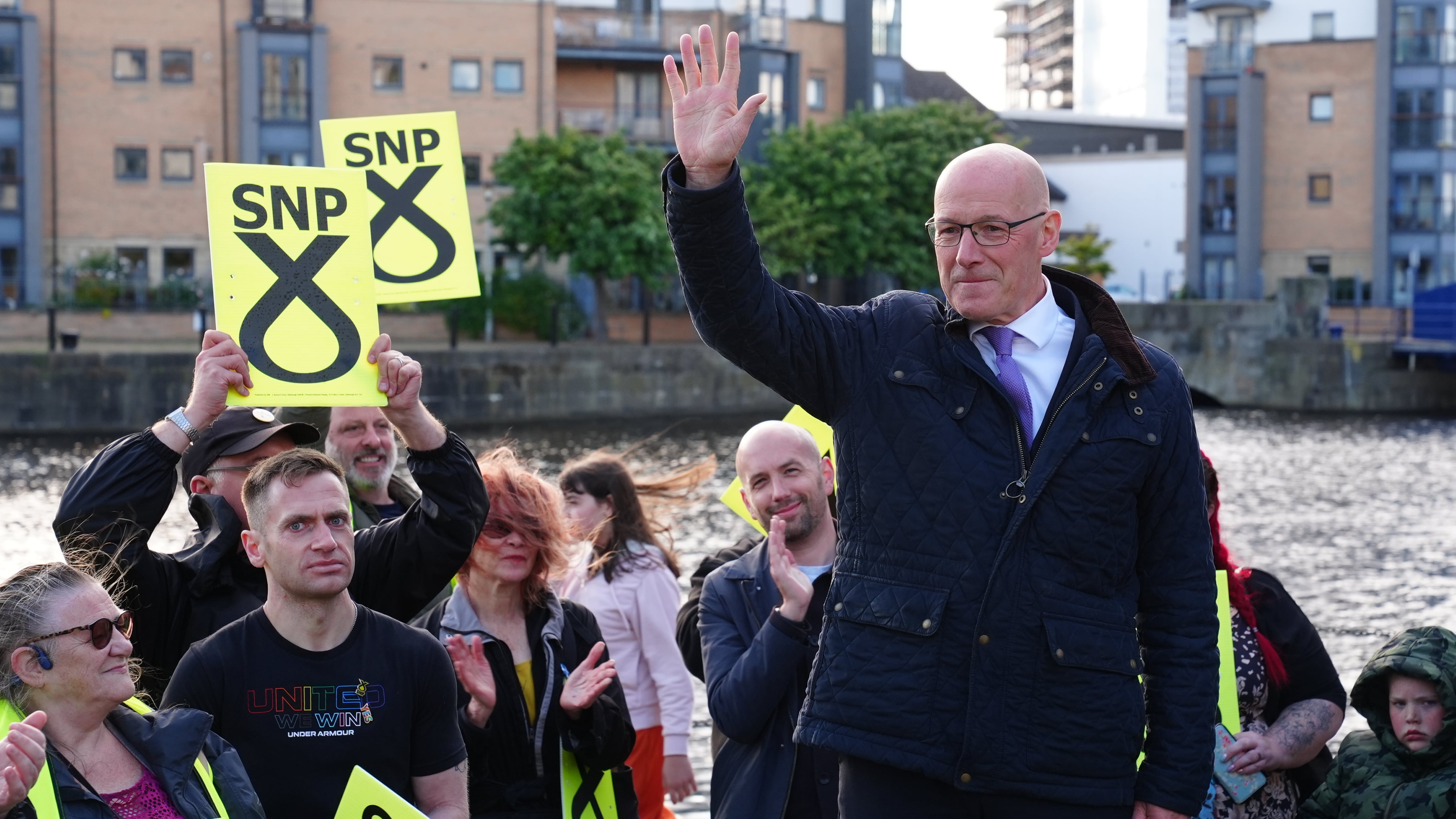 Scottish First Minister and SNP leader John Swinney said the election was on a ‘knife-edge’