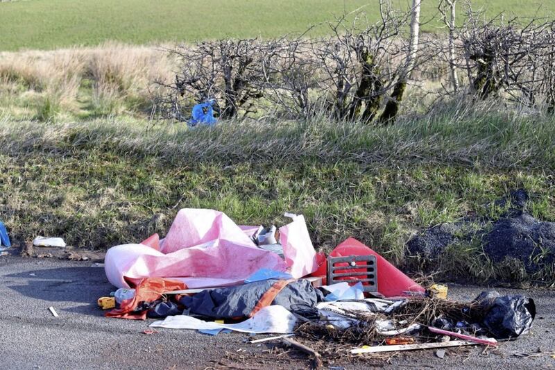 Fly-tipping around various locations across Northern Ireland, including televisions, kids bikes, drum kit, vacuum, mattresses, fridges, sofas. Picture by Mal McCann 