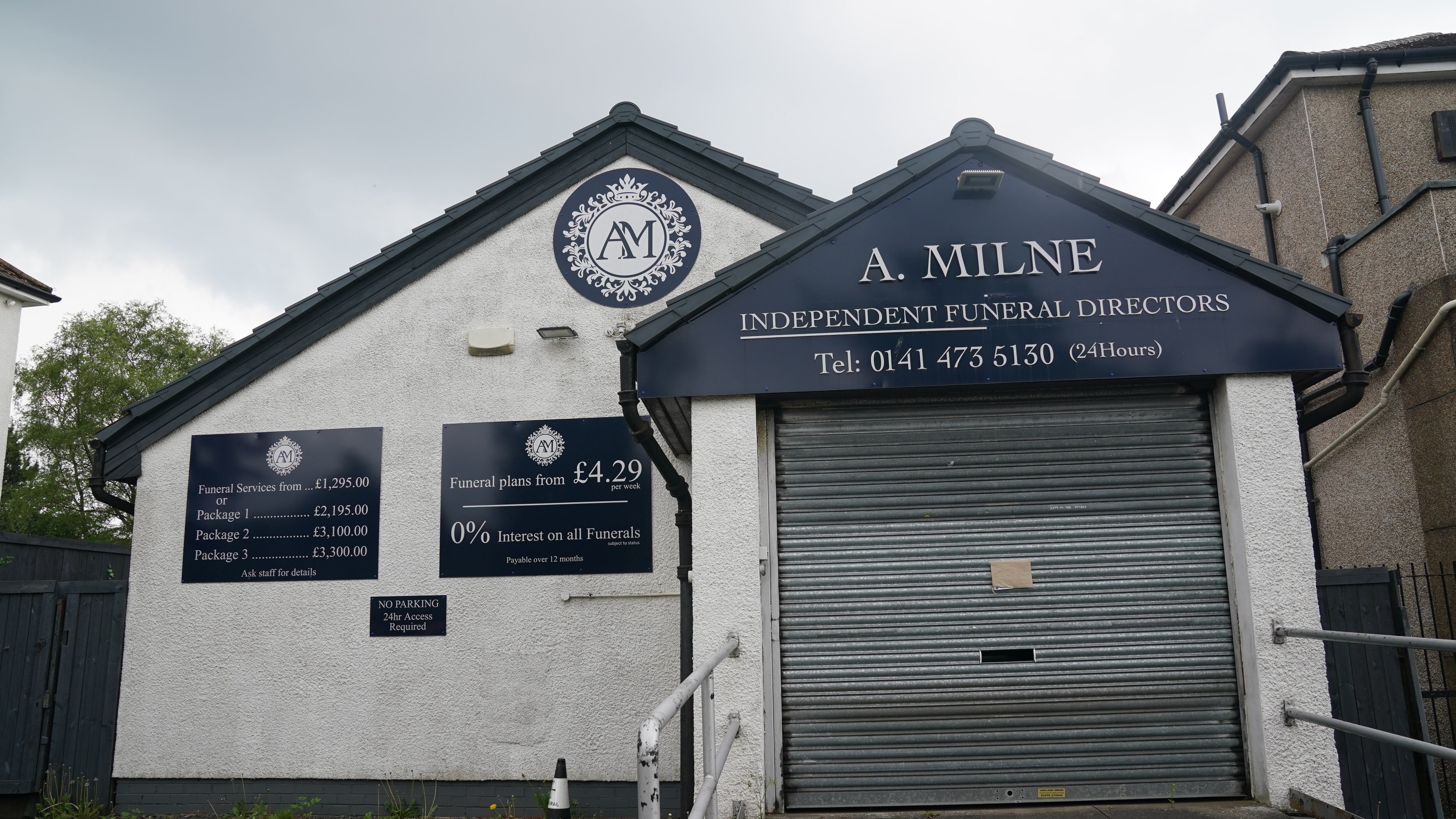 Police are investigating A. Milne funeral directors