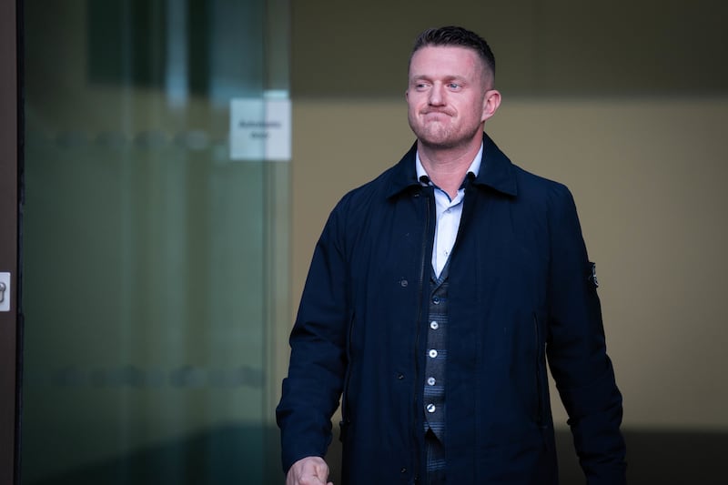 Tommy Robinson, whose real name is Stephen Yaxley-Lennon