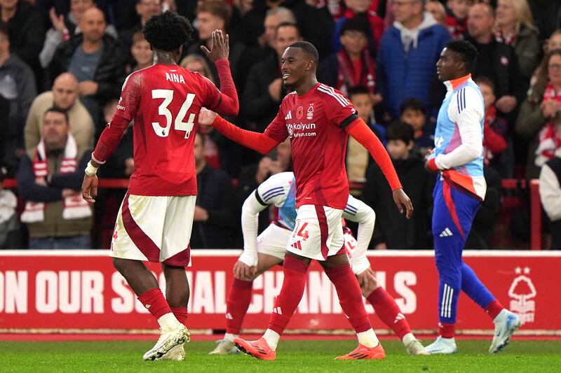 Callum Hudson-Odoi and Ola Aina were on target for Forest