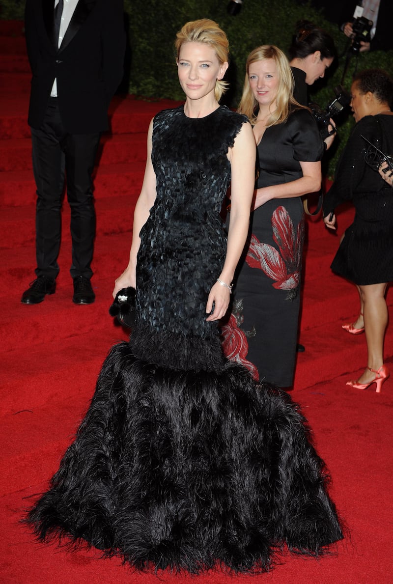 Cate Blanchett wore Burton’s design to the MET Gala in 2012