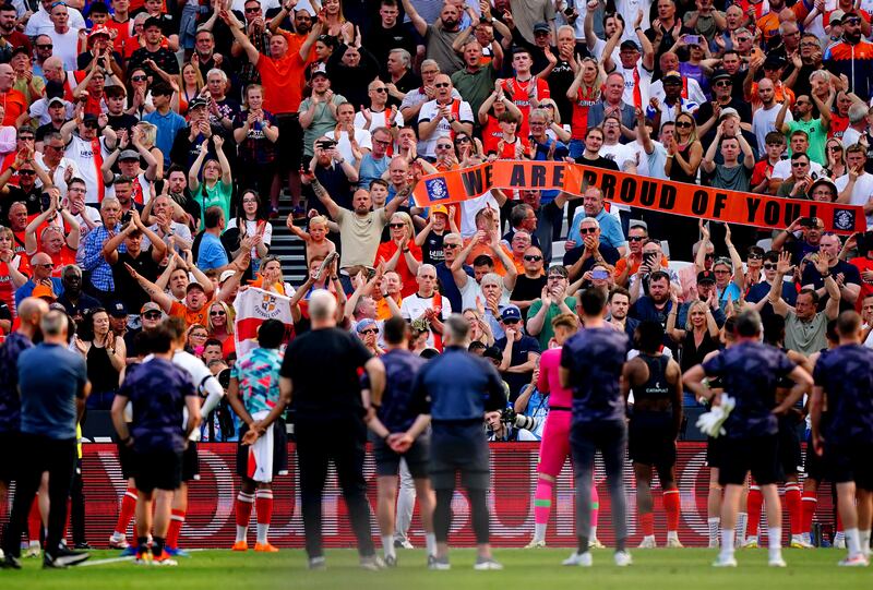 Luton’s brave fight will end in relegation barring a 12-goal swing on Sunday
