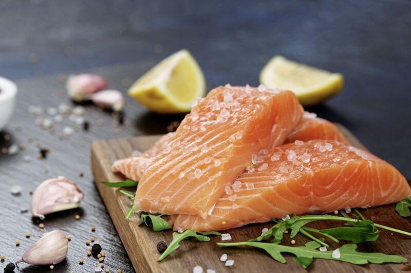 Salmon is packed with Omega-3 fatty acids which help promote bone-building. 