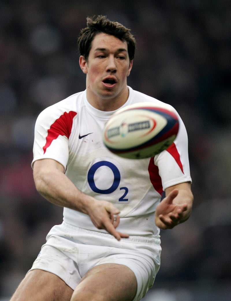 Former England rugby player Tom Voyce during his playing career