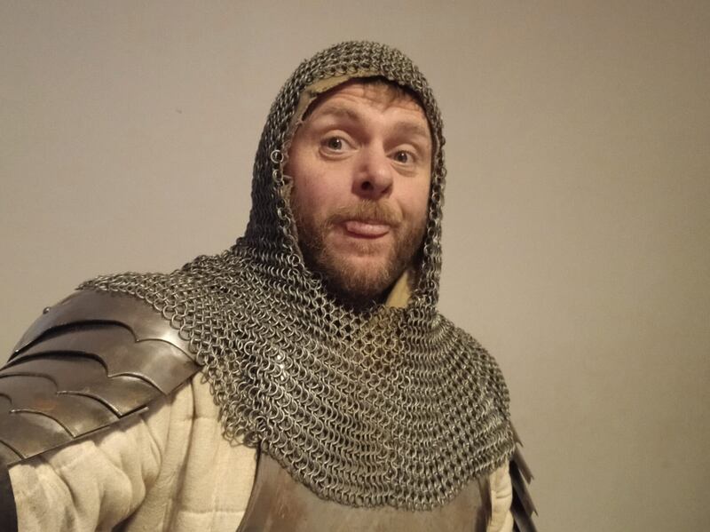 Mr Maclean’s heroics as the Falkirk Knight have gone viral on social media