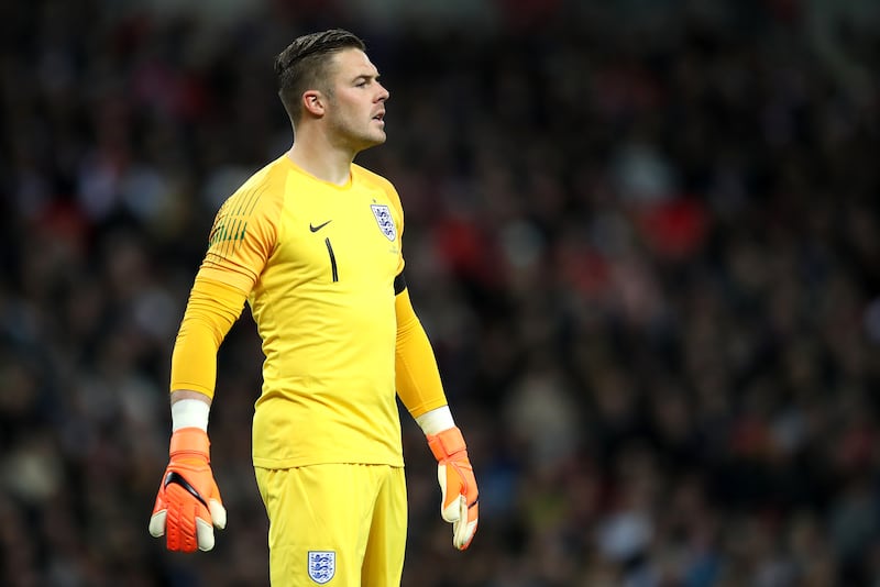 Jack Butland made his England debut as a teenager