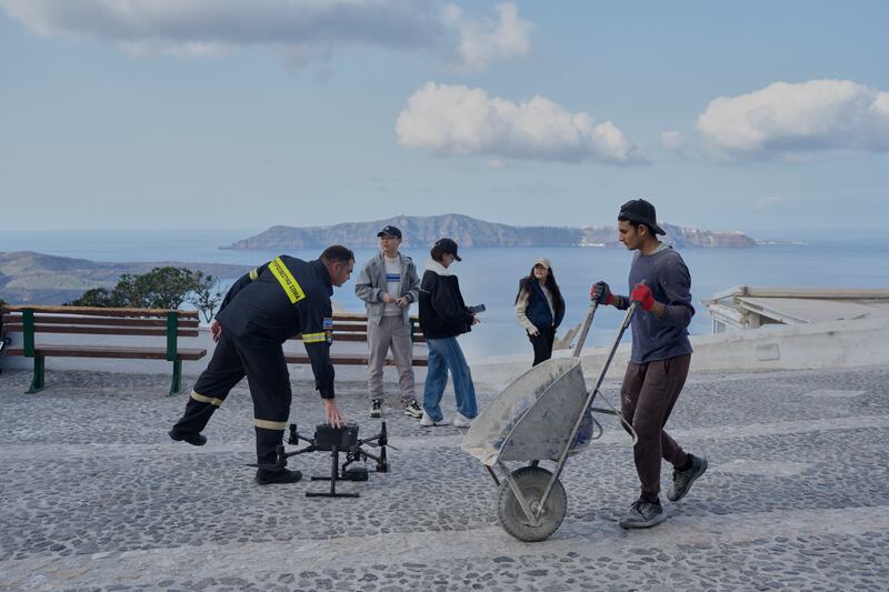 Greek authorities are taking emergency measures in response to intense seismic activity on the popular Aegean Sea holiday island (AP)