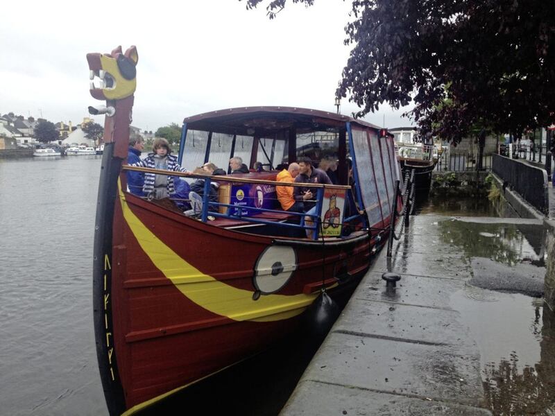 Taking the Viking longboat from Athlone 