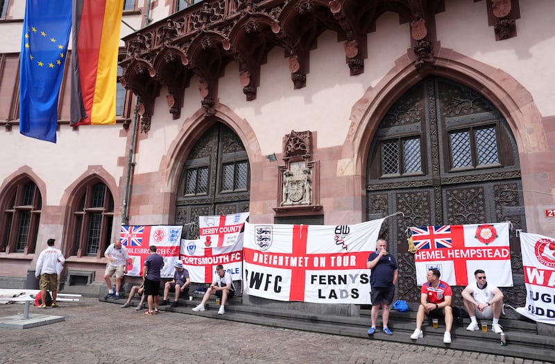 England fans have received praise for their conduct in Germany