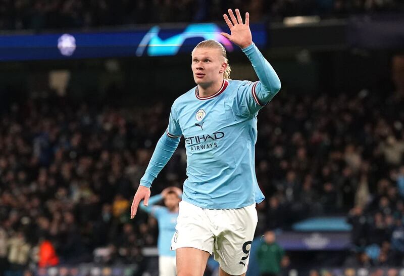 Manchester City’s Erling Haaland will be on the hunt for more goals on Sunday