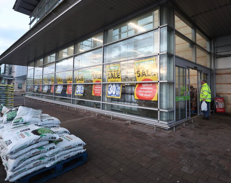 The Homebase store on Boucher Road in Belfast.
PICTURE COLM LENAGHAN