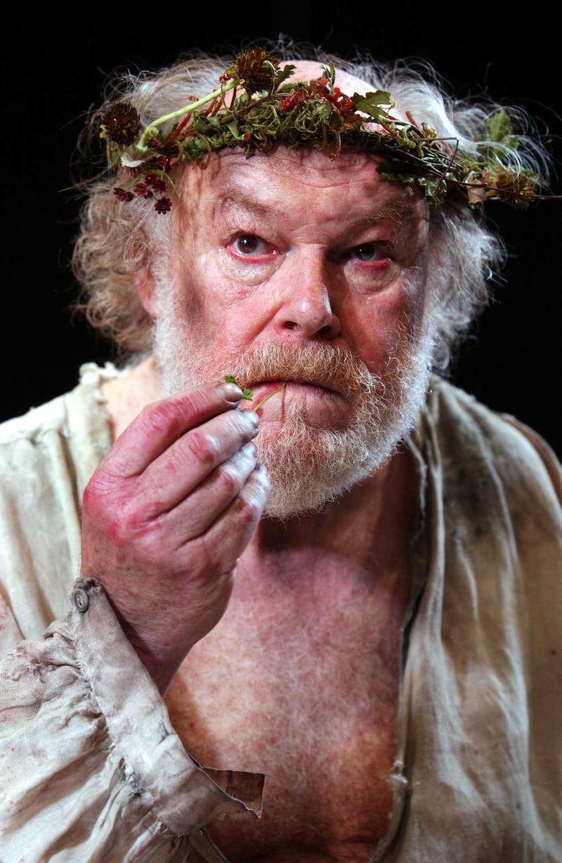 Timothy West as King Lear during a photocall for the English Touring Theatre production at The Old Vic, central London, in 2003