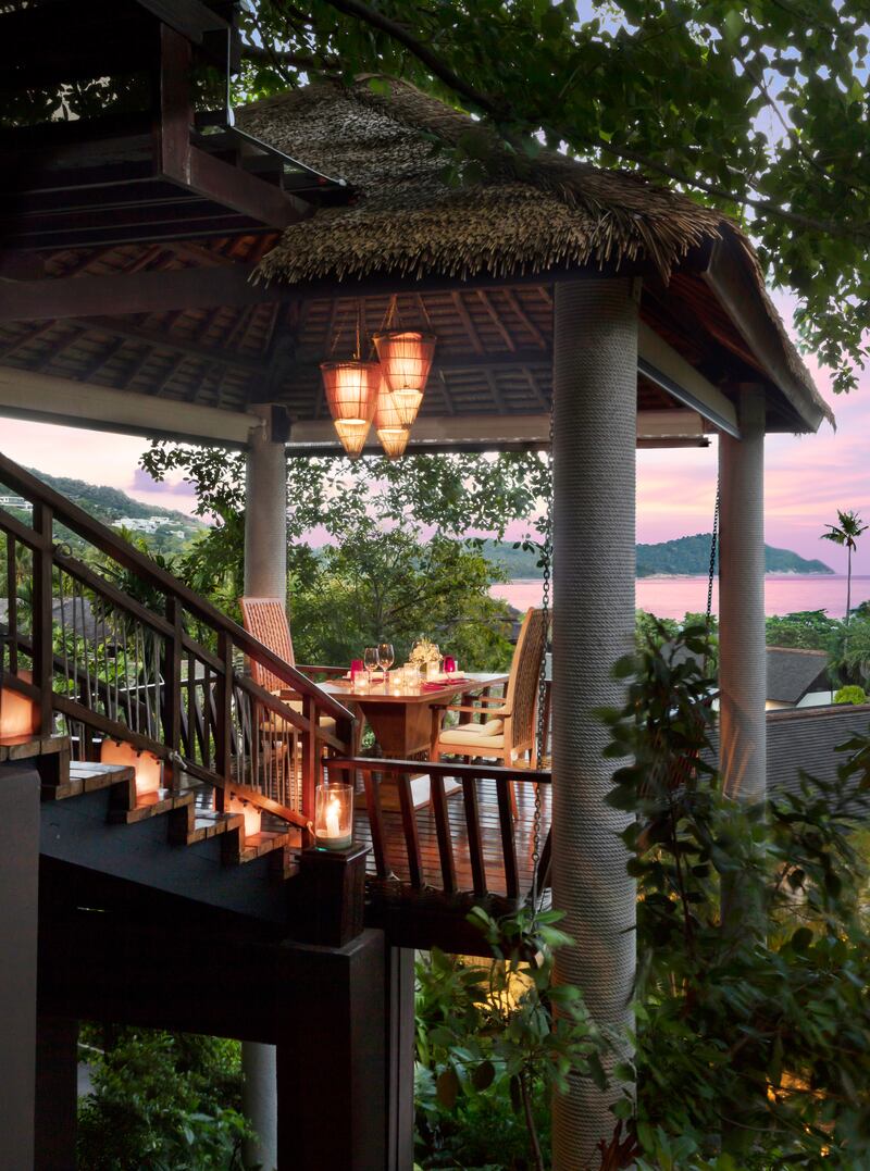 The Anantara Lawana Tree Tops restaurant where scenes from White Lotus were filmed