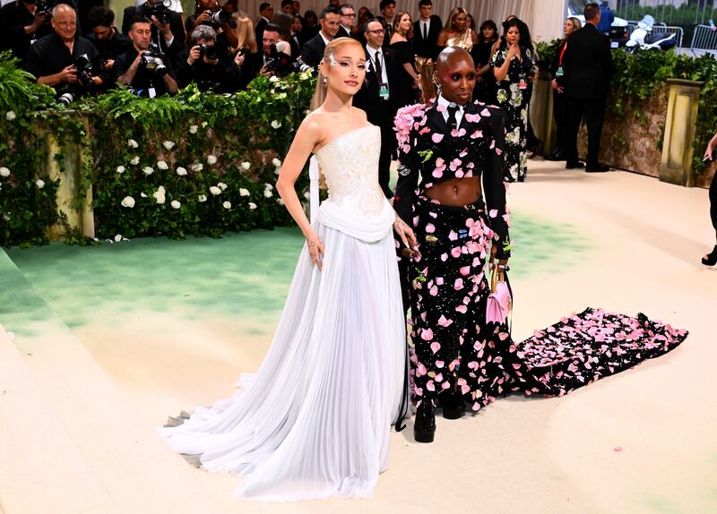 Ariana Grande and Cynthia Erivo attending the Metropolitan Museum of Art Costume Institute Benefit Gala 2024