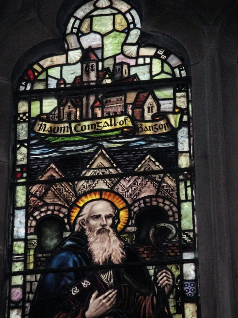 St Comgall, a native of Dalaradia in south Antrim, founded an influential monastery in Bangor 
