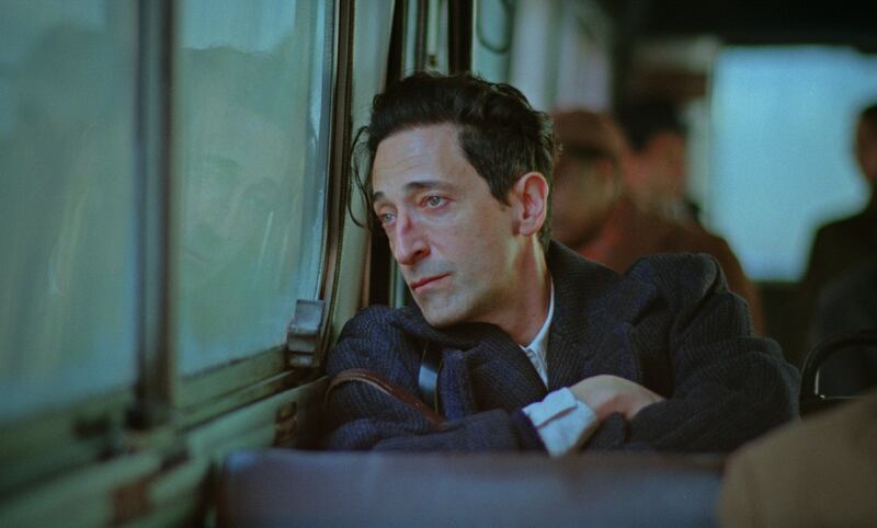 Adrien Brody as Laszlo Toth in the Brutalist