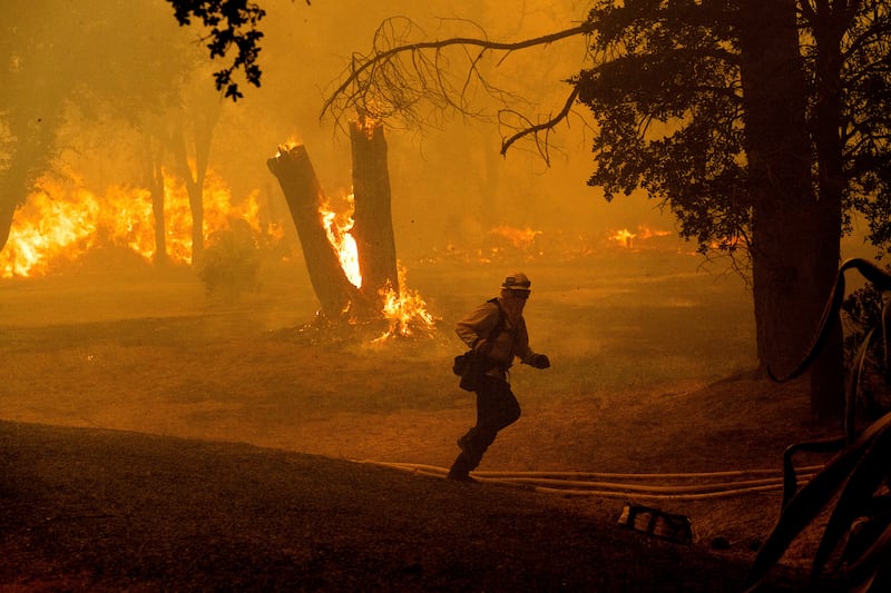 There are 17,000 people under evacuation orders as a result of the fire (AP Photo/Noah Berger)
