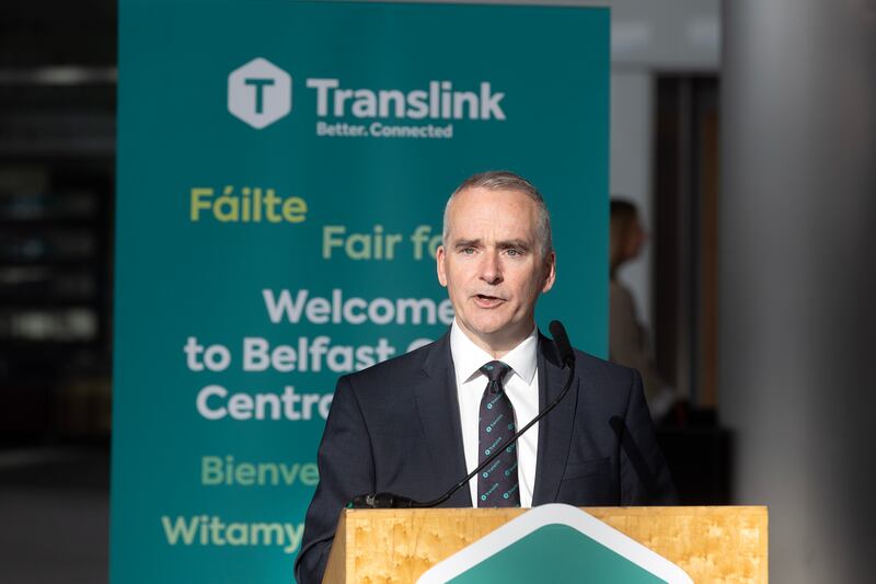 Translink CEO Chris Conway as the Belfast Grand Central Station has opens  to the public.
PICTURE: MAL MCCANN