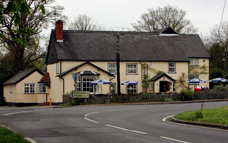The Cricketers Pub in Clavering, Essex, owned by the parents of Jamie Oliver, before it was sold
